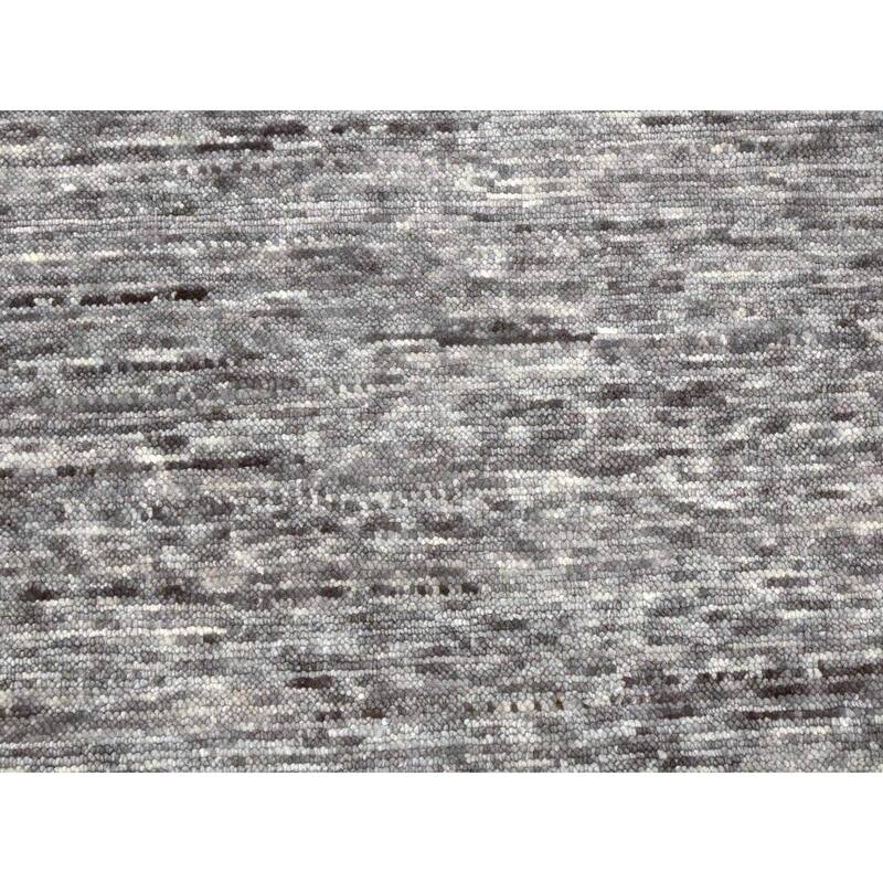 Shahbanu Rugs Beau Blue Geometric Art Nouveau Collection Soft to the